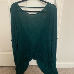 Free people emerald green sweater 🖤